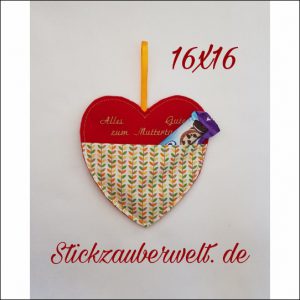 ITH Herztasche, Mutter-/Geburtstag, Geschenk Stickdatei 16×16