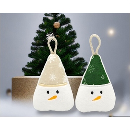 Schneemann, Taschenbaumler, ITH Stickdatei 10×10