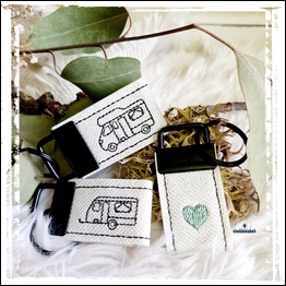 Schlüsselanhänger Großes Set als ITH Stickdatei 10×10