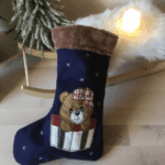 stickdatei xmas nikolausstiefel Bär