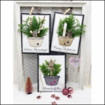 Weihnachtskarten Set mit Topf