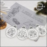 Anhänger Weihnachtskugeln Set 2